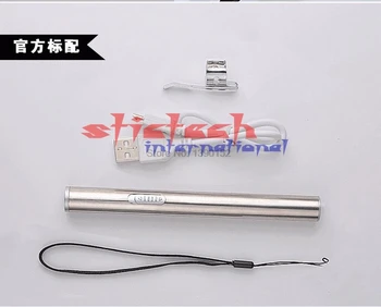 Dhl 50pcs USB Įkraunamas LED Žibintuvėlis Galingas Mini LED Žibintuvėlis atsparus Vandeniui Dizainas Pen Kabinti Su Metalo Klipas