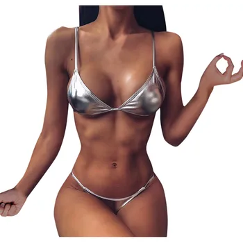Bikini 2020 Swimsuit Moterys Bling Tvarstis Bikini Komplektas, Push-up Brazilijos maudymosi Kostiumėliai Paplūdimio maudymosi kostiumėlį Biquini Micro Bikini#m7