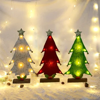 Kalėdų Eglutė Naujųjų Metų Mini Kalėdų eglutę Mažas Šviesos Mini Led Stalinis Mini Linksmų Kalėdų Vakarėlį Apdaila