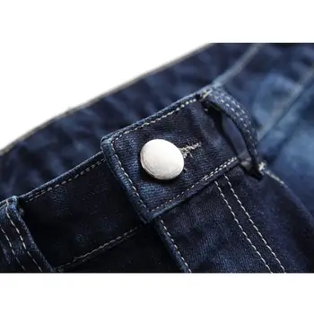 Vyrai džinsai 2018 Naujas mens tiesiai džinsinio audinio kelnės Lokomotyvų atsitiktinis blue jeans mens mados mens Kelnės 30-40