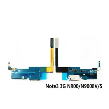 Mikrofono Modulio+USB Įkrovimo lizdas Valdybos Flex Kabelio Jungtis Dalys Samsung Note 3 4G N9005 N9006 N9008/ 3G N900/N9008V/S