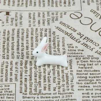 Keramikos Dizaino Rabbit Nagų Dailės Teptukas Turėtojo Nustatyti Pen Displayer Stovėti Įrankiai Akrilo UV Gelio Teptuku Poilsio Laikikliai Nagų Papuošimai