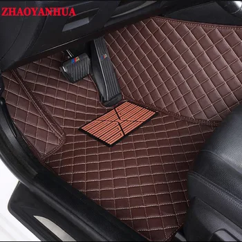 ZHAOYANHUA Pasirinktinis tilptų automobilio grindų kilimėliai Infiniti QX56 QX80 QX70 FX35 FX37 QX50 EX25 EX35 Q50 Q70 Q70L G25 G35 M25 M35 5D kilimėliai